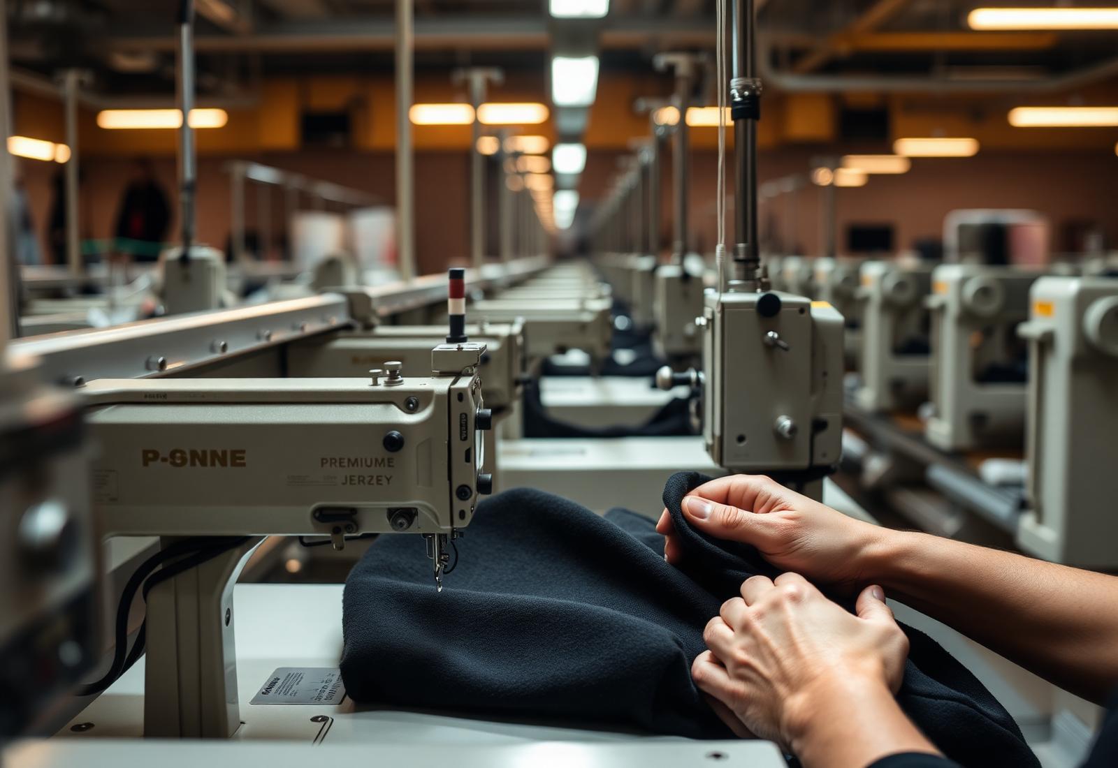 Morgid Clothing factory floor in Sialkot